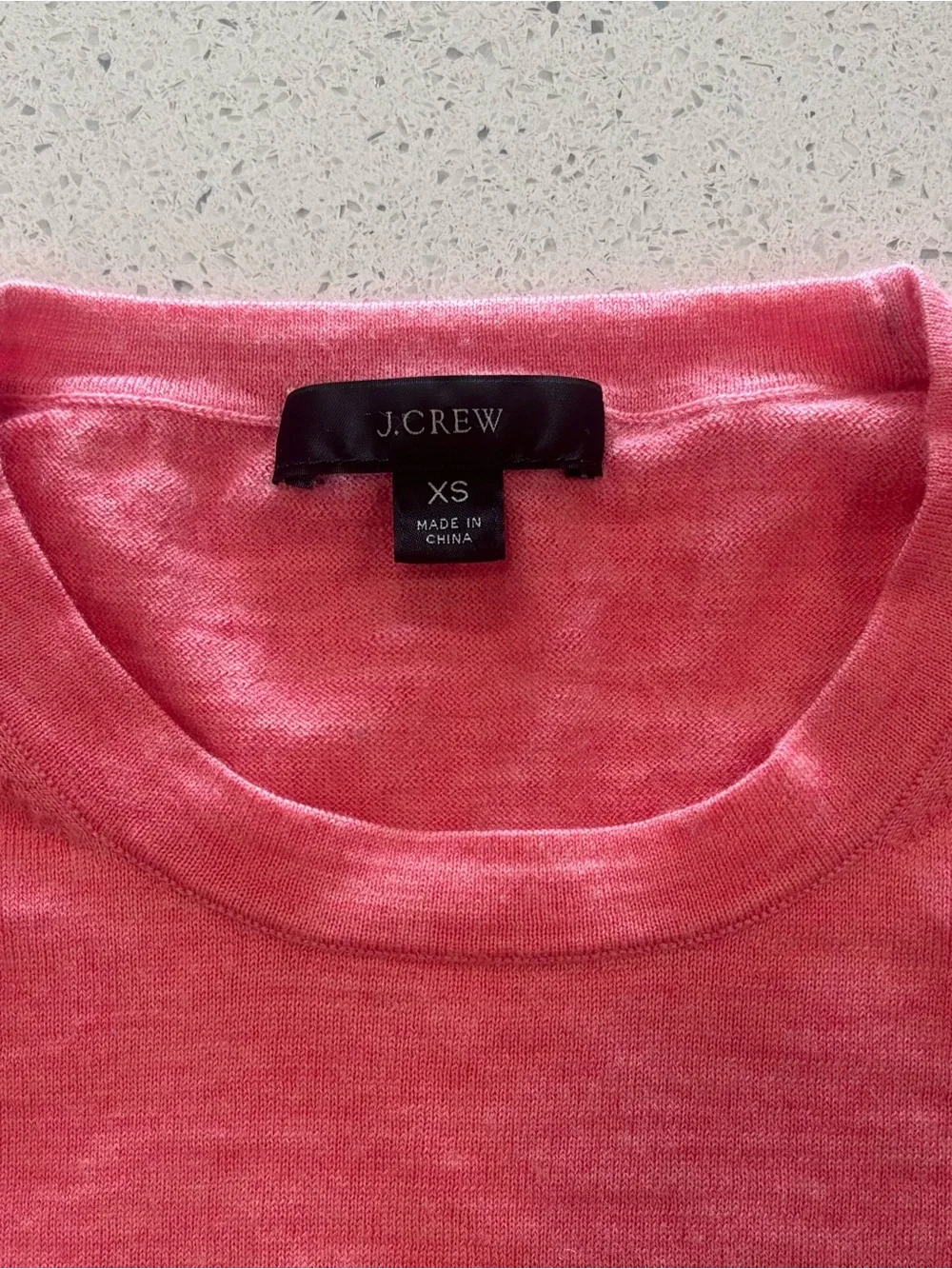 J. Crew Women’s 100% Merino Wool Crewneck Sweater - Coral Pink XS
